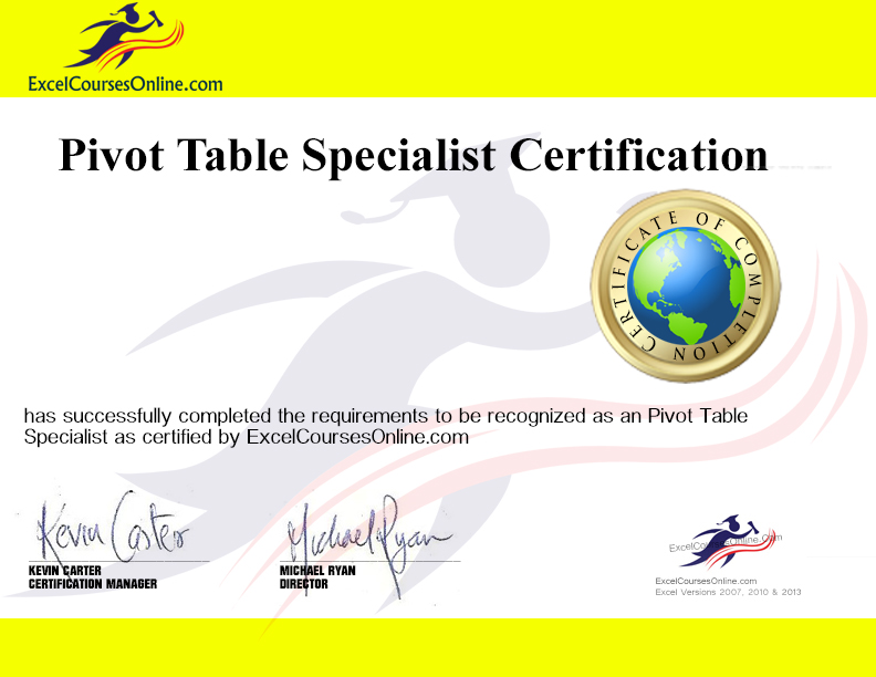 Pivt tables courses lndon